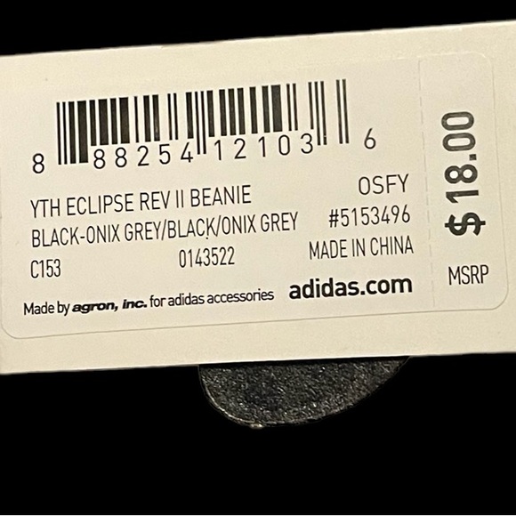 🎉HOST PICK🎉Adidas Youth Eclipse Reversible II Beanie Hat - Picture 4 of 4